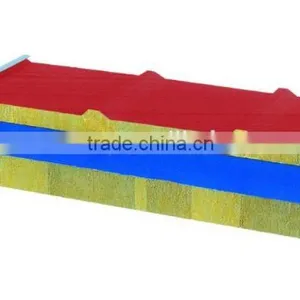 Rock Wool Sandwich Panel Insulated Metal Faced for Roof Board thumbnail-3