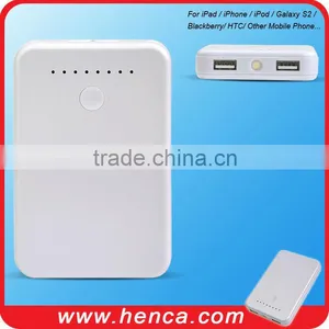 Manufactory Supply White Color 2output 5600mAh USB Power Station for Mobile thumbnail-1