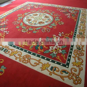 Handmade Banquet Wool Red Rugs and Carpets thumbnail-4