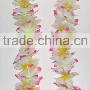 Customized Promotion Colorful Party Decoration Hawaiian Silk Flower Petaling Leis thumbnail-1