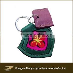 Latest Design Popular Handmade Leather Needlepoint Keychain thumbnail-2
