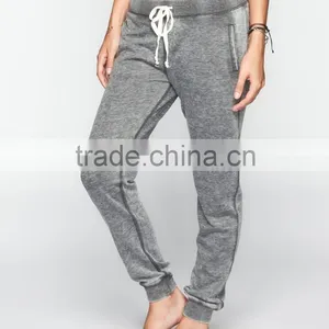 100% Cotton Frech Terry or Fleece Acid Washed Jogger Pants for Women thumbnail-4