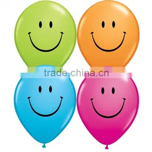 Wholesale 12inch Yellow Smile Face Balloon Latex Balloon for Party Decoration thumbnail-2