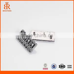 Custom Handbags Tags Engraved Logo Plates Metal Luggage Tags thumbnail-1