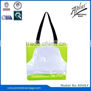Portable Plastic Transparent PVC Women Shopping Bag Tote Bags 8048# thumbnail-5