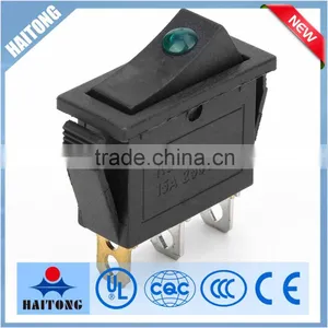 KCD-3 3pin Switches Rocker Switch T85 With Green Light thumbnail-1