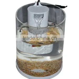 Free Sample Fashionable Whole Set Aquarium Acrylic Material Fish Tank With LED/Water Pump thumbnail-3