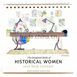 2016 Custom Desk Wall Calender With Color Printing Service thumbnail-1