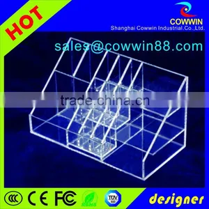 Wholesale Acrylic Clear Cube Makeup Organizer, Acrylic Lucite Clear Makeup Organizer With Drawers thumbnail-6