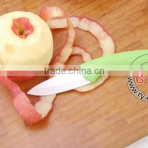 In Green Handle Ceramic Knife Cutlery Chef Knives White Blade Size 3" 4" 5" 6" 7" thumbnail-1