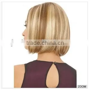 Yaki Straight Hair Extension Blond Color Indian Human Hair thumbnail-4