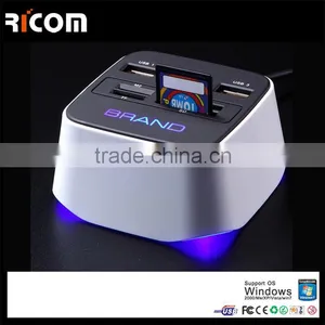 Smart Chip Card Reader,combo Card Reader Series,usb 2.0 Combo Card Reader--Shenzhen Ricom thumbnail-1