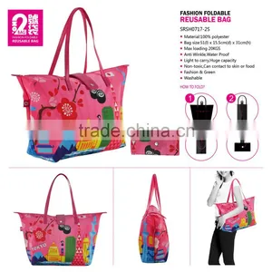 Nylon Zip Tote Bag Nylon Zipper Document Bag thumbnail-1