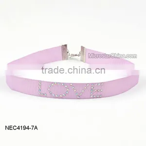 2016 Hotsale Fashion Adjustable Ribbon Necklace thumbnail-1