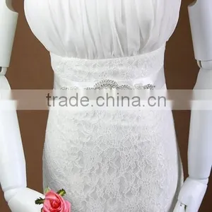 Ladies Wedding Dresses Belts Crystal Rhinestone Pearl Bridal Sash WA015 thumbnail-2