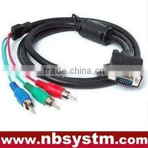 Vga Rca PC Computer VGA to TV S-Video RCA AV 3 Adapter Cable S4 China Supplier thumbnail-1