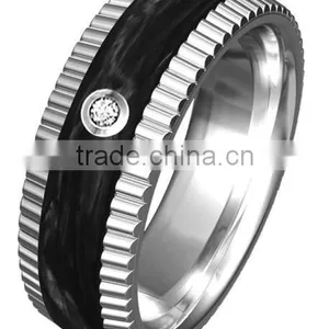 Factory Direct Wholesale Jewelry Ring Carbon Fiber Ring Tungsten Carbide Ring Men thumbnail-4