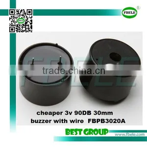 Cheaper 3v 90DB 30mm Buzzer With Wire FBPB3020A thumbnail-1
