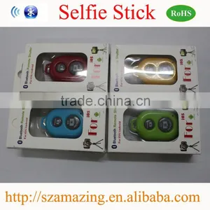 2015 Best Quality Factory Bluetooth Selfie Stick With Bluetooth Shutter Button thumbnail-2
