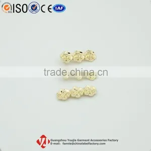 Flowers Rectangle Shape Custom Metal Needle Pin in Gold Color thumbnail-1