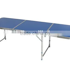 Hot Outdoor 6ft Blue OEM Color Aluminum Folding Picnic Table thumbnail-4