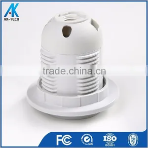 E27 Plastic Lamp Bulb Holder , Black White Screw Lamp Socket thumbnail-5
