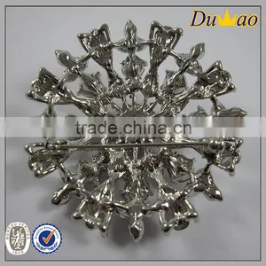 Elegant Metal Rhinestone Brooch for Wedding thumbnail-4