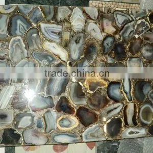 Agate Grey Gemstone Slab , Semi Precious Gemstone Slab thumbnail-1