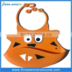 Custom Silicone Rubber Baby Bib Wholesale thumbnail-2