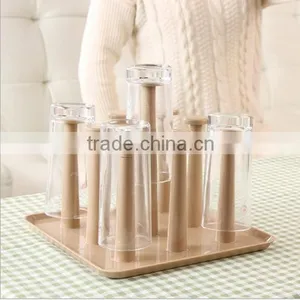 The Kitchen Drain Cup Holder Glass Storage Shelf/glass Cup Tray/shot Glass Holder Tray thumbnail-1