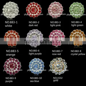 Round Shape Prong Setting Colorful Rhinestone of Garment Accessory for Children Frocks Designs-883 thumbnail-4