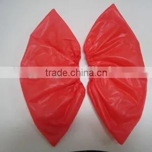 2015 New Disposable CPE Blue Protective Shoe Cover thumbnail-3