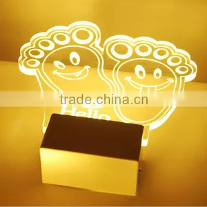New Arrival Fashionable Personalized Lovely Shape Acrylic Light Cheaper Price thumbnail-3