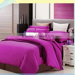 OEM Wholesale Red Cotton Commercial Hotel Bedding Duvet Cover Set,cheap Hotel Bed Linen,flat Sheet thumbnail-1