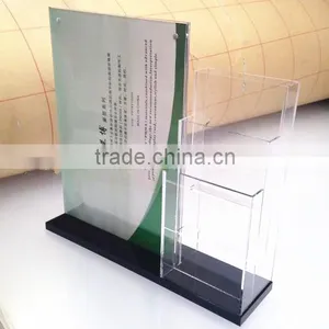 A4 Clear Acrylic Brochure Display Stand Holder thumbnail-2