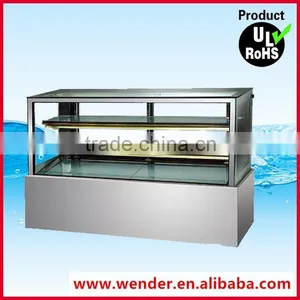 1.2Meter Right Angle Style Golden Frame Commercial Cake Cooler thumbnail-1
