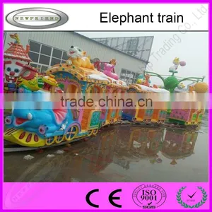 China Factory Amusement Ride Elephant Train for Kids With High Quality thumbnail-1