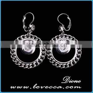 Hot 2015 New Product Jewelry Wholesale Fashion Crystal Silver Chrismas Earrings for Party thumbnail-1