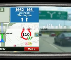 Gps Navigation Car Interoir Rearview Mirror; Dvr Recording; Bluetooth; Google Map;wireless Camera thumbnail-1
