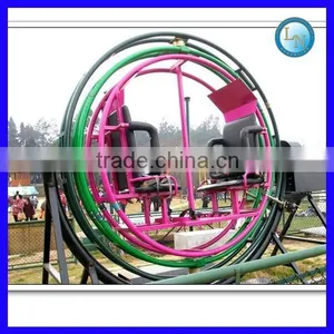 China Amusement Fairground Space Ring Rides 6 Seats Human Gyroscope Rides for Sale thumbnail-3