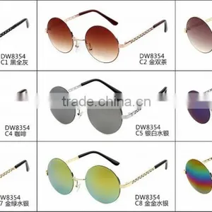 YWGX FDA CE UV400 Certification Restoring Ancient Ways Round Frame and Lens Sunglasses thumbnail-6