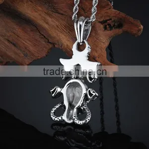Fashion Stainless Steel 50 Cent Jewelry Pendant thumbnail-2