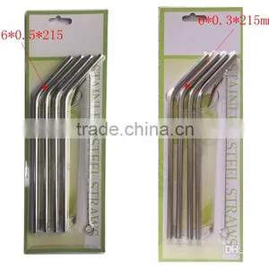 Cleaning Brush Straws Set Retail Packing 4+1 Kit Fits 304 Stainless Steel Straw Metal Drinking Straw thumbnail-1