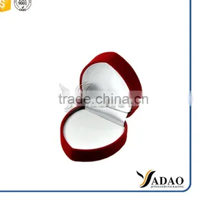 Heart Shaped Wholesales Jewelry Box Velvet Ring Box thumbnail-4