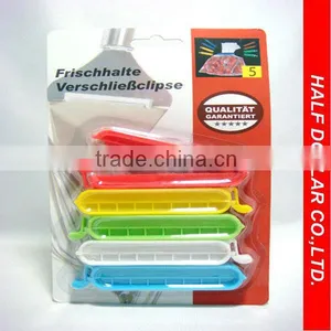 5PCS Airtight Bag Enclosing Zipper, Air Tight Bag Clip,Universal Bag Stick thumbnail-1