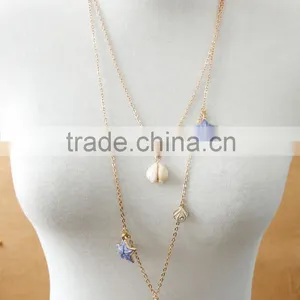 MYLOVE Long Chain Necklace for Women Sea Shell Beach Jewelry MLSC45 thumbnail-3