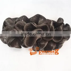 Rose Hair Flowers Suppliers, Wigs Wig Hair Accessories, Salon Synthetic Hair Piece for Updo thumbnail-3