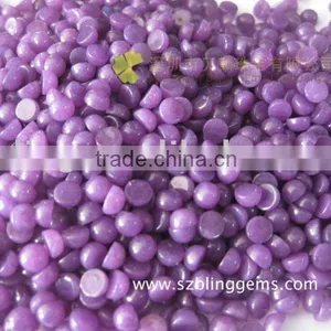 Wholesale Dyed Purple Jade Plain Round Cabochon thumbnail-1