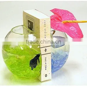 Clear Fish Bowl Bookends thumbnail-1