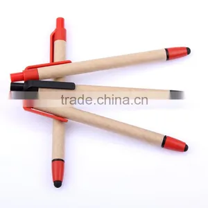 Good Quality Wooden Pens With Stylus Touch Pen Cheap Paper Pen thumbnail-2